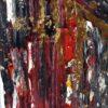Opera contemporanea che esplora forme e colori in un'esperienza visiva unica.