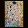 Opera astratta di un artista contemporaneo, colori vivaci e forme dinamiche.