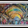 Opera astratta che esplora forme e colori vibranti, riflettendo l'essenza dell'arte contemporanea.