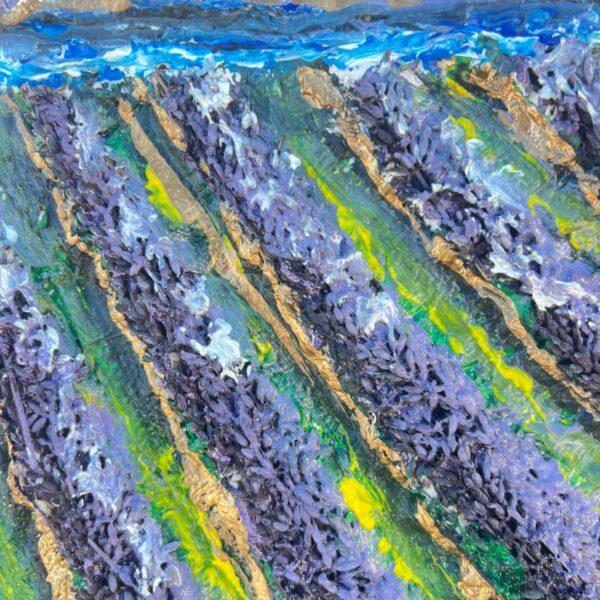 Opera astratta con colori vivaci e forme dinamiche che esprimono emozioni contemporanee.