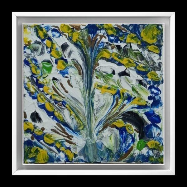 Pittura materica con texture irregolari