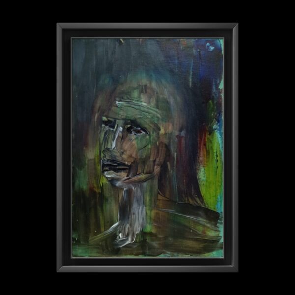 Pittura materica su tela con texture spesse